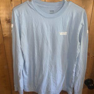 Light Blue Long Sleeve Vans T-Shirt